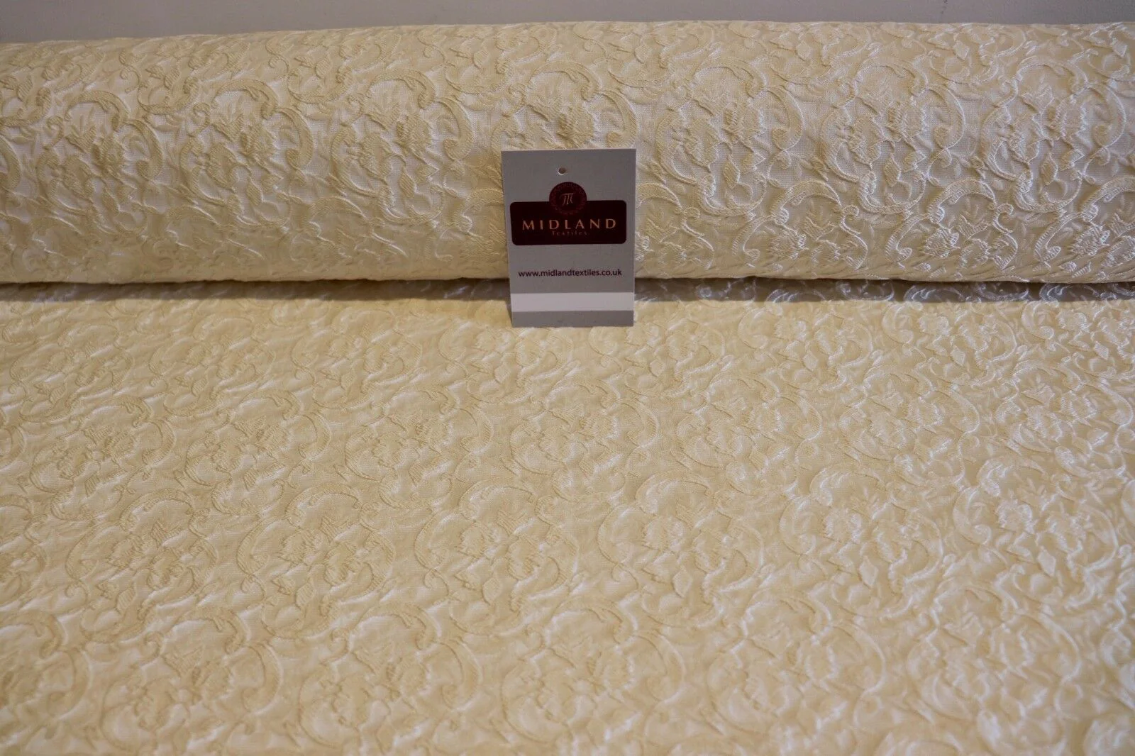 Floral Jacquard Bridal Brocade 64" Wide Fabric Mtex MA841 - Image 13