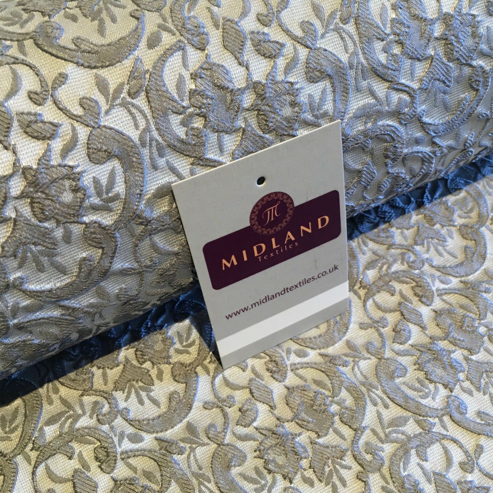 Floral Jacquard Bridal Brocade 64" Wide Fabric Mtex MA841 - Image 25