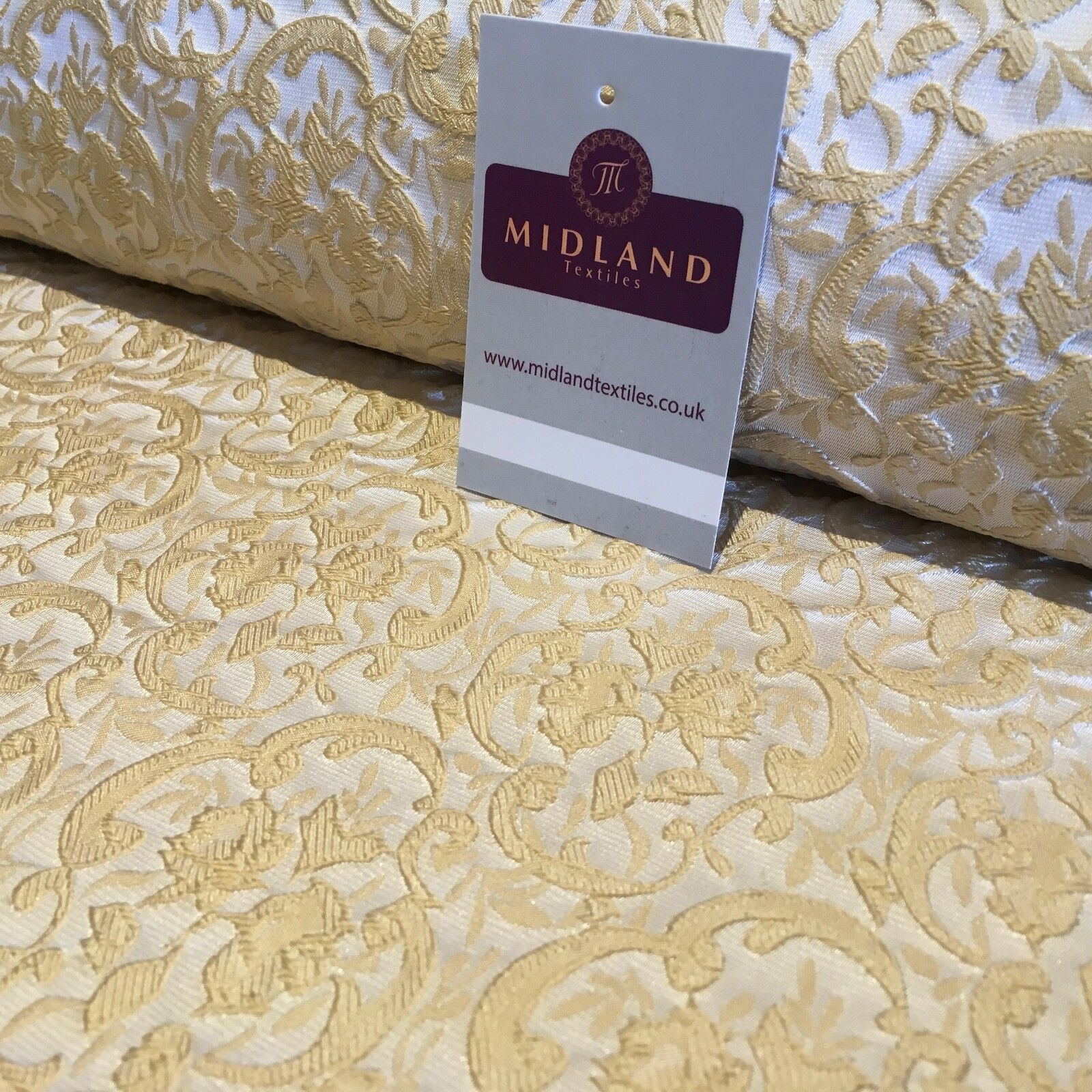 Floral Jacquard Bridal Brocade 64" Wide Fabric Mtex MA841 - Image 29