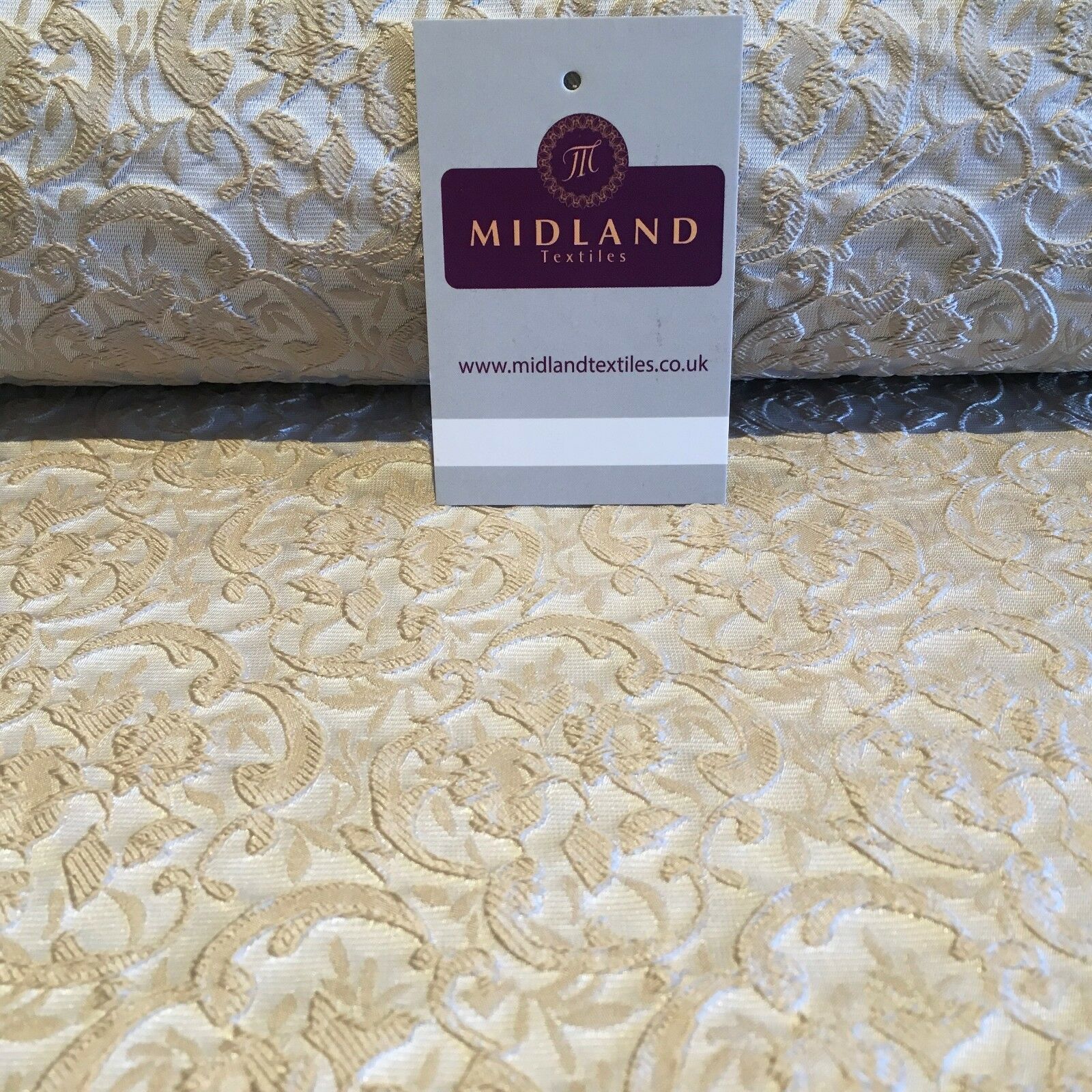 Floral Jacquard Bridal Brocade 64" Wide Fabric Mtex MA841 - Image 32