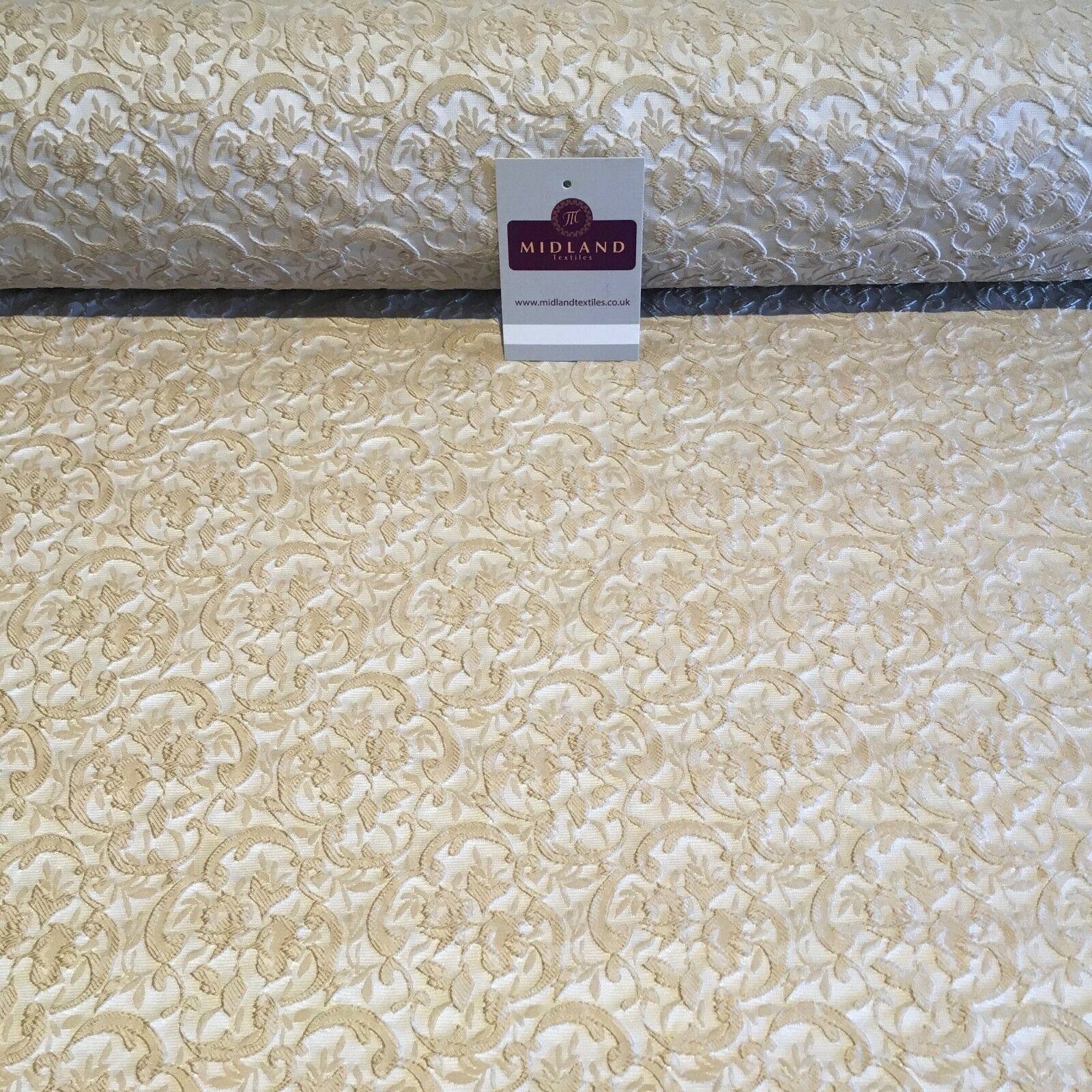 Floral Jacquard Bridal Brocade 64" Wide Fabric Mtex MA841 - Image 33