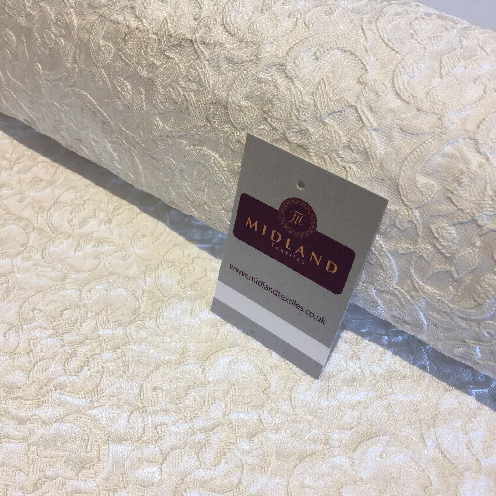 Floral Jacquard Bridal Brocade 64" Wide Fabric Mtex MA841 - Image 7