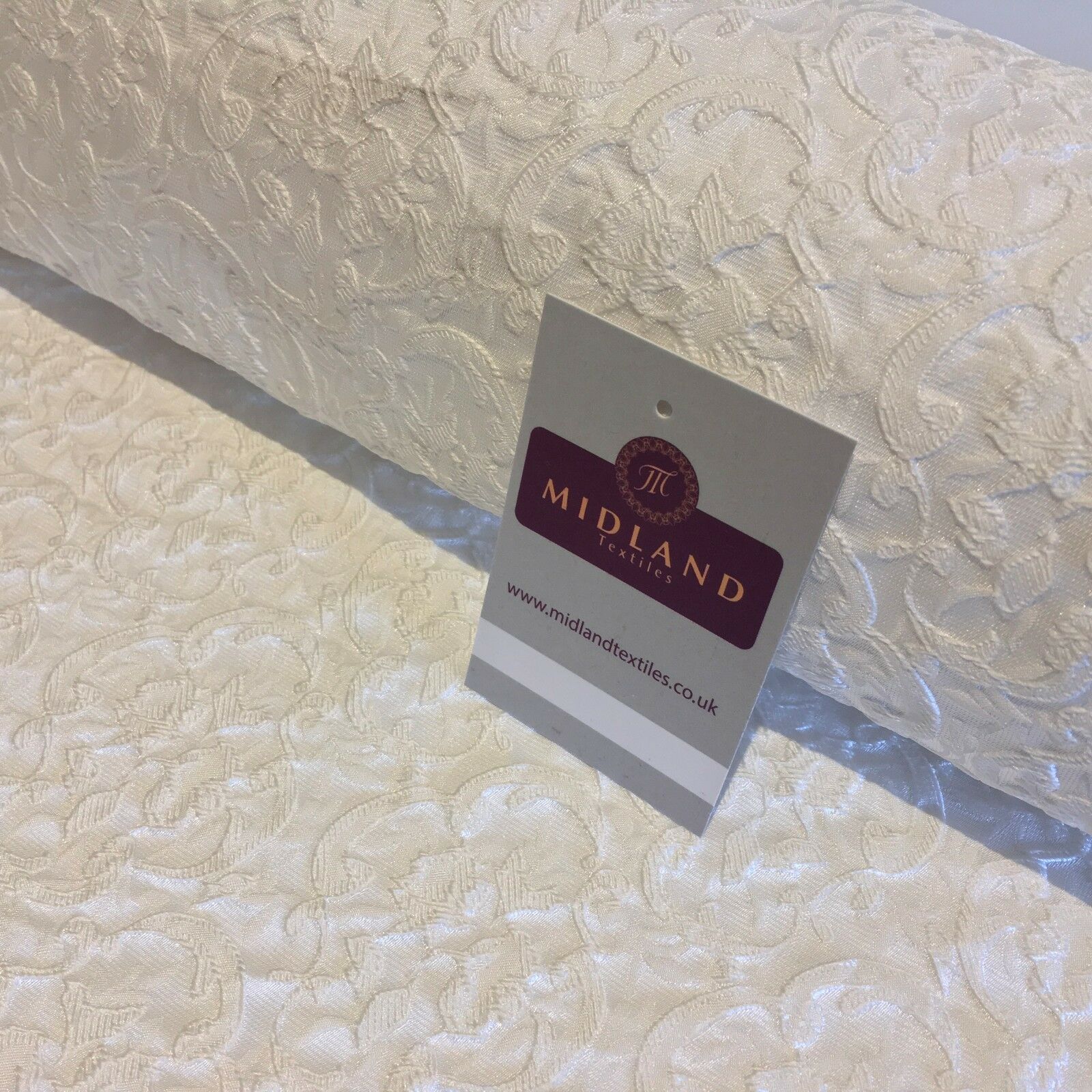 Floral Jacquard Bridal Brocade 64" Wide Fabric Mtex MA841 - Image 8