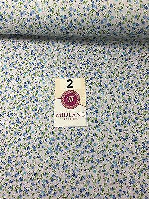 Floral Leaf and stem poly cotton print dress craft fabric 44" Wide M335 Mtex - Image 7