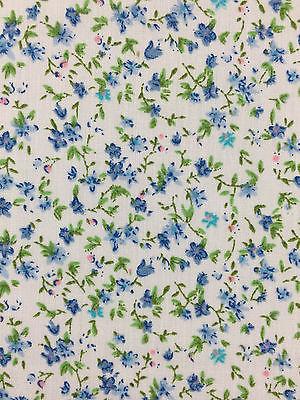 Floral Leaf and stem poly cotton print dress craft fabric 44" Wide M335 Mtex - Image 9