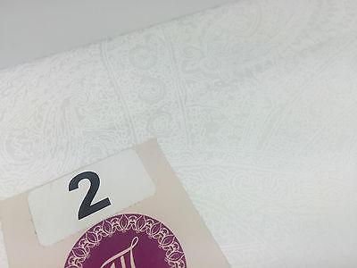 Floral Paisley Pastel white lacquer Print Fabric 100% Cotton 44" Wide  M527 Mtex - Image 11