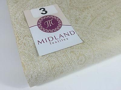Floral Paisley Pastel white lacquer Print Fabric 100% Cotton 44" Wide  M527 Mtex - Image 16
