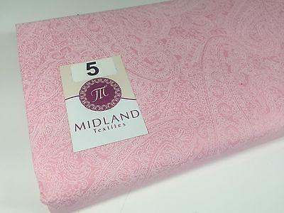 Floral Paisley Pastel white lacquer Print Fabric 100% Cotton 44" Wide  M527 Mtex - Image 28