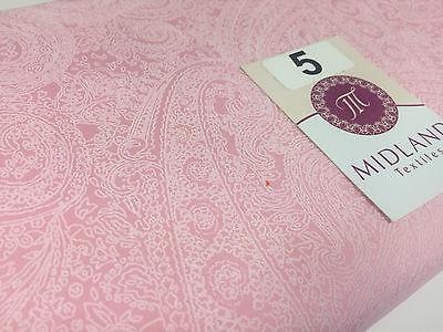 Floral Paisley Pastel white lacquer Print Fabric 100% Cotton 44" Wide  M527 Mtex - Image 32