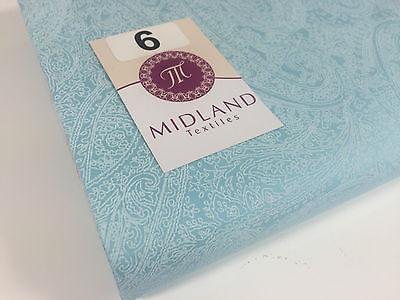 Floral Paisley Pastel white lacquer Print Fabric 100% Cotton 44" Wide  M527 Mtex - Image 33