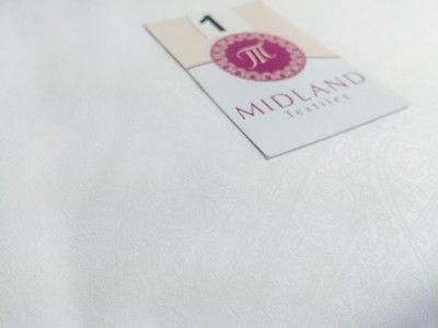 Floral Paisley Pastel white lacquer Print Fabric 100% Cotton 44" Wide  M527 Mtex - Image 4