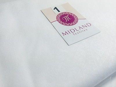 Floral Paisley Pastel white lacquer Print Fabric 100% Cotton 44" Wide  M527 Mtex - Image 8