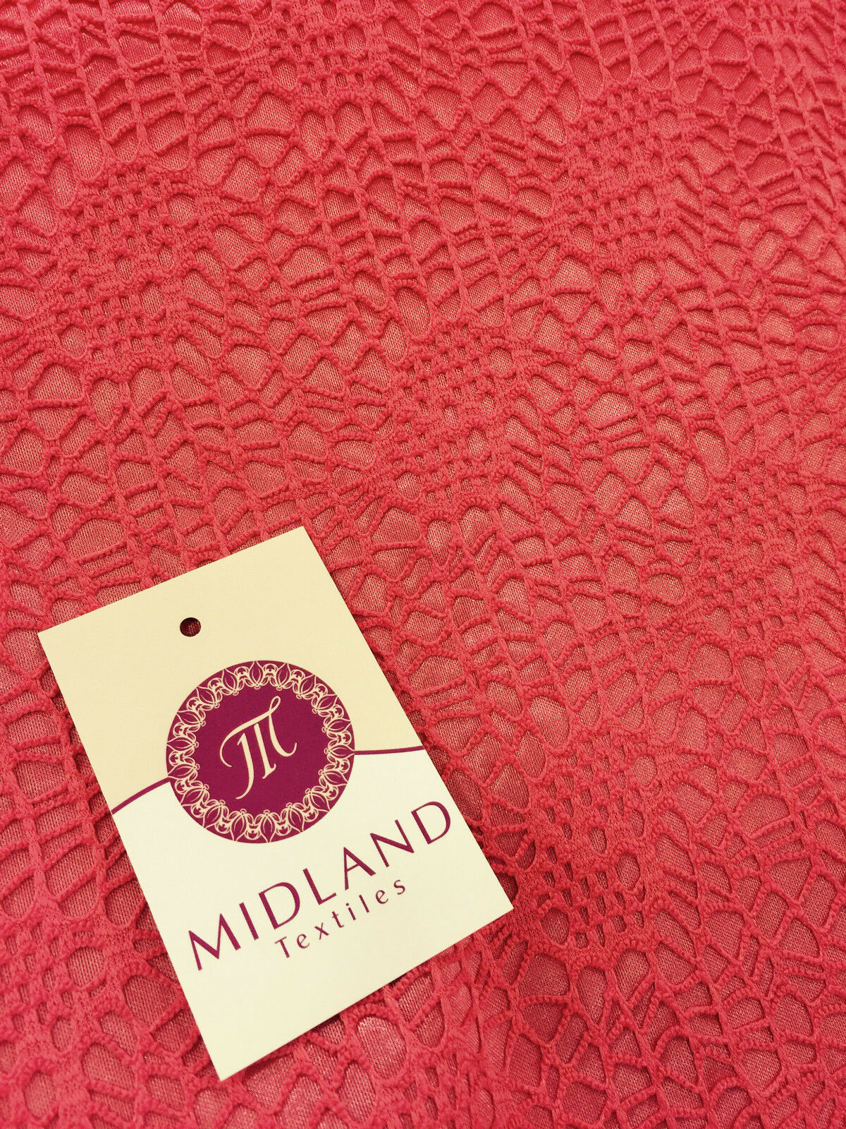 Exquisite Floral Satin Backed Bonded Lace Net - 58" Wide - 1 Way Stretch M10 - Image 10