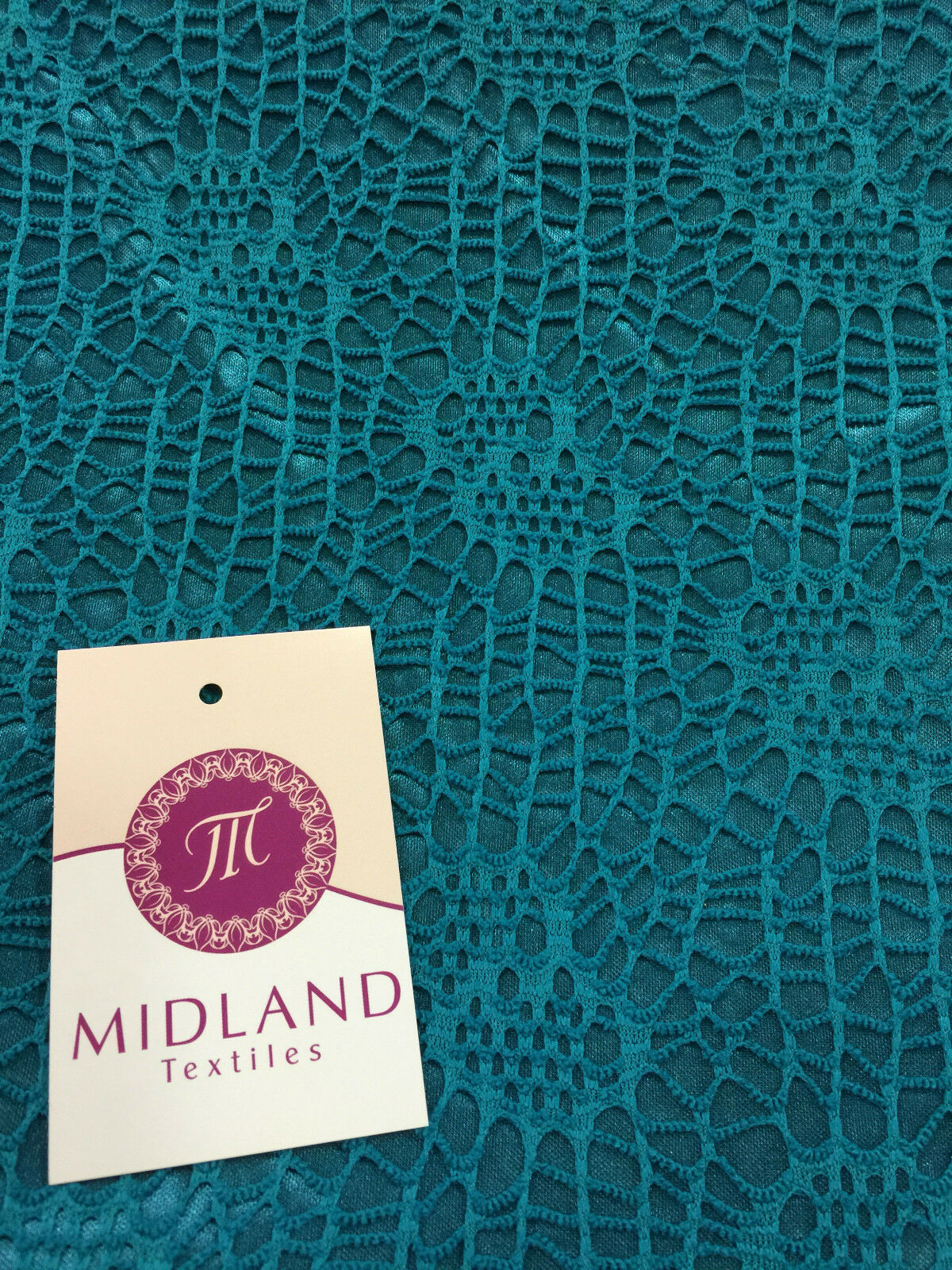 Exquisite Floral Satin Backed Bonded Lace Net - 58" Wide - 1 Way Stretch M10 - Image 4