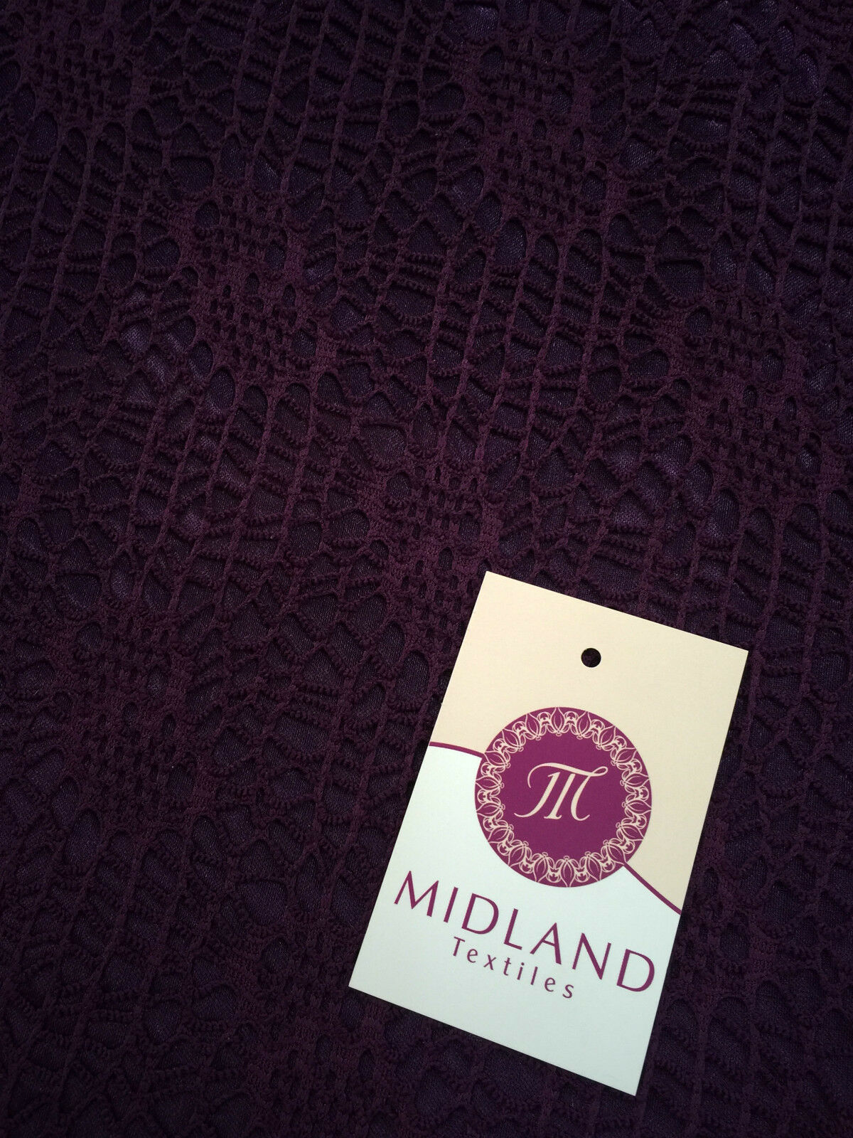 Exquisite Floral Satin Backed Bonded Lace Net - 58" Wide - 1 Way Stretch M10 - Image 8