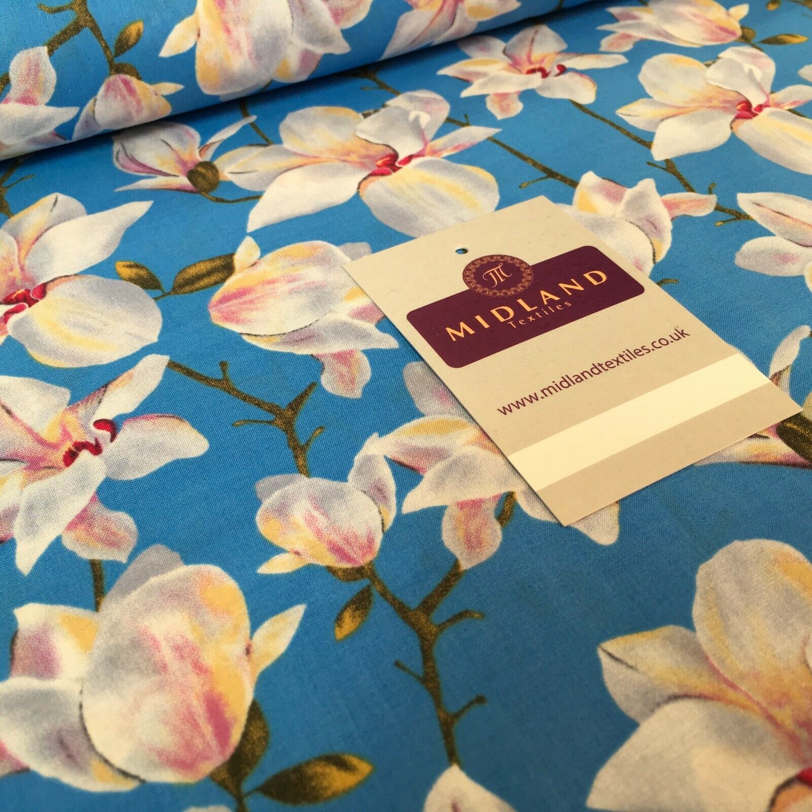 Floral Printed Cotton Lawn Dress Fabric 150cm MK1237 Mtex - Image 11