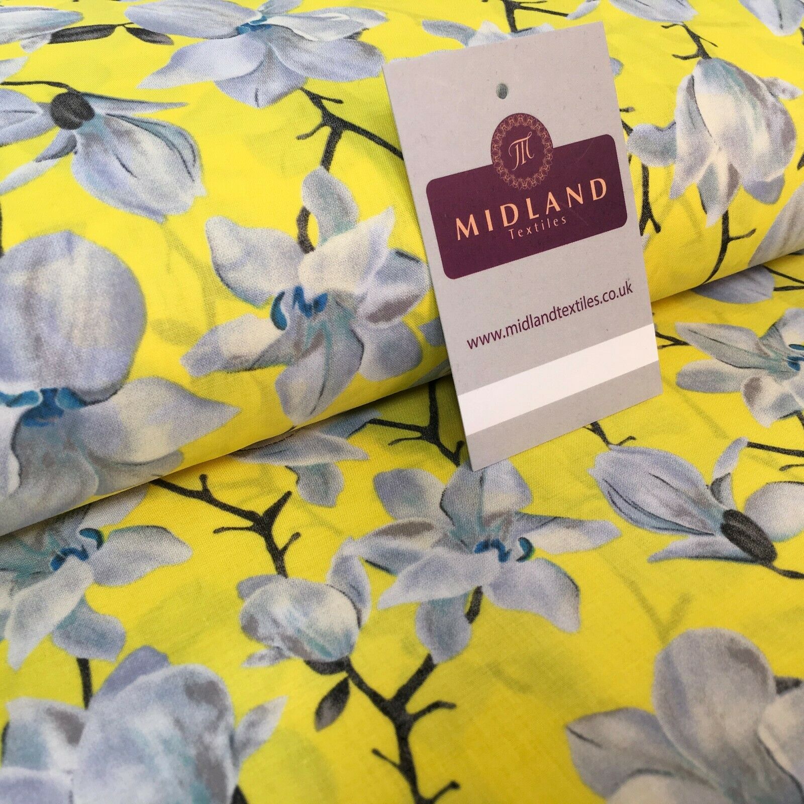 Floral Printed Cotton Lawn Dress Fabric 150cm MK1237 Mtex - Image 19