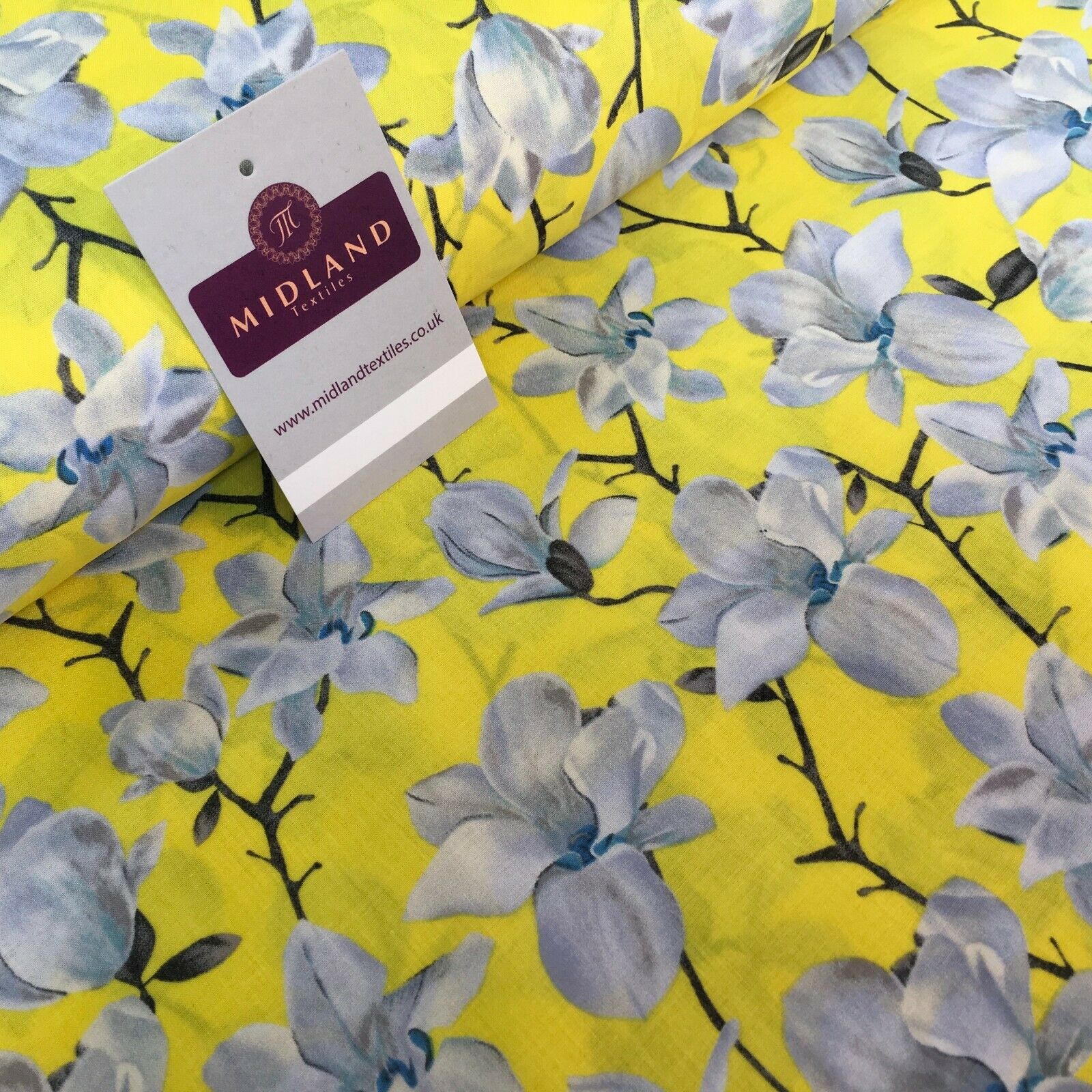 Floral Printed Cotton Lawn Dress Fabric 150cm MK1237 Mtex - Image 21