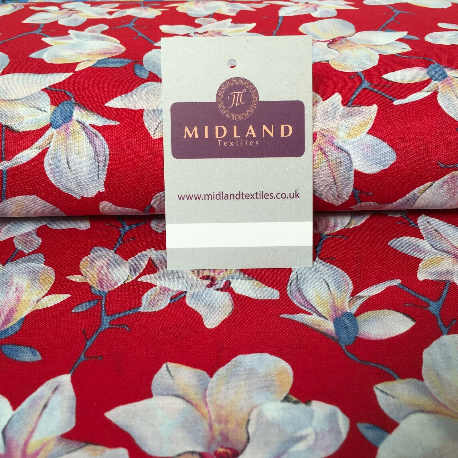 Floral Printed Cotton Lawn Dress Fabric 150cm MK1237 Mtex - Image 23