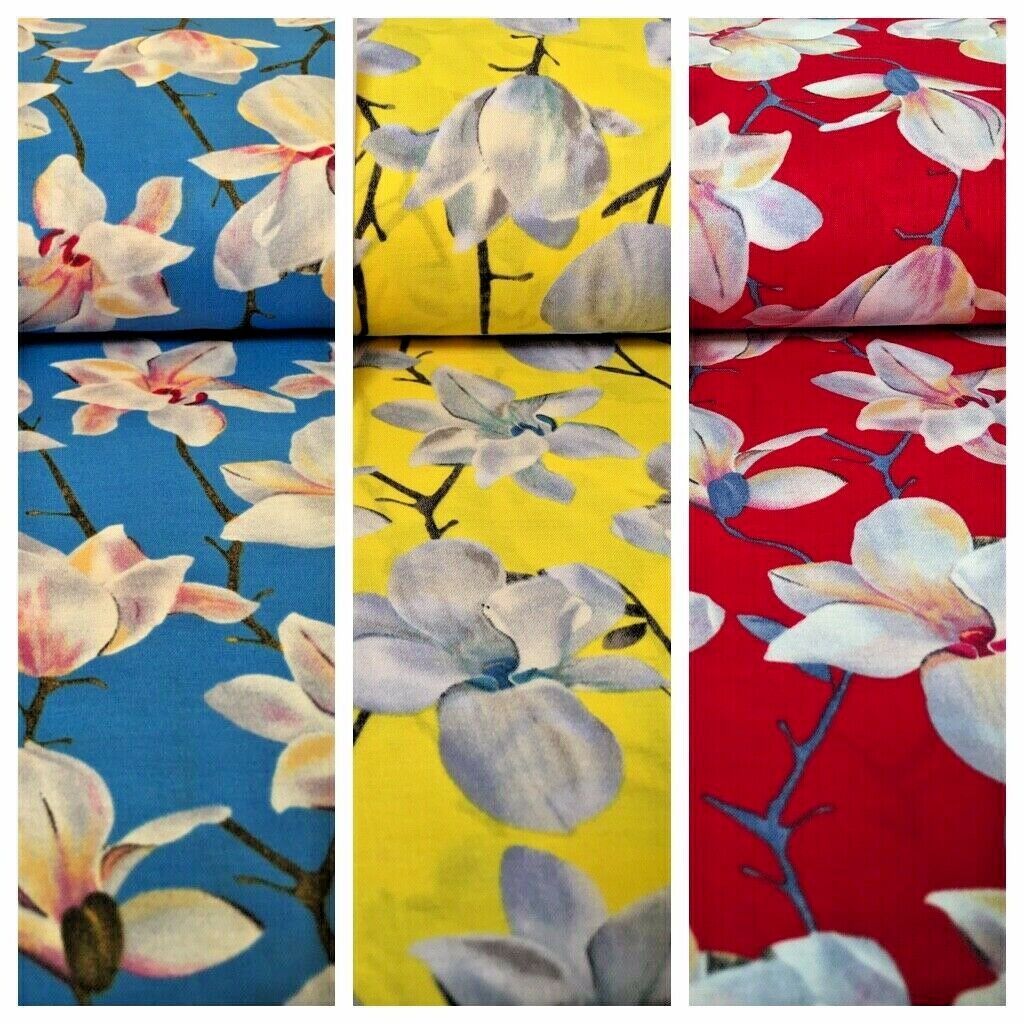 Floral Printed Cotton Lawn Dress Fabric 150cm MK1237 Mtex - Image 4