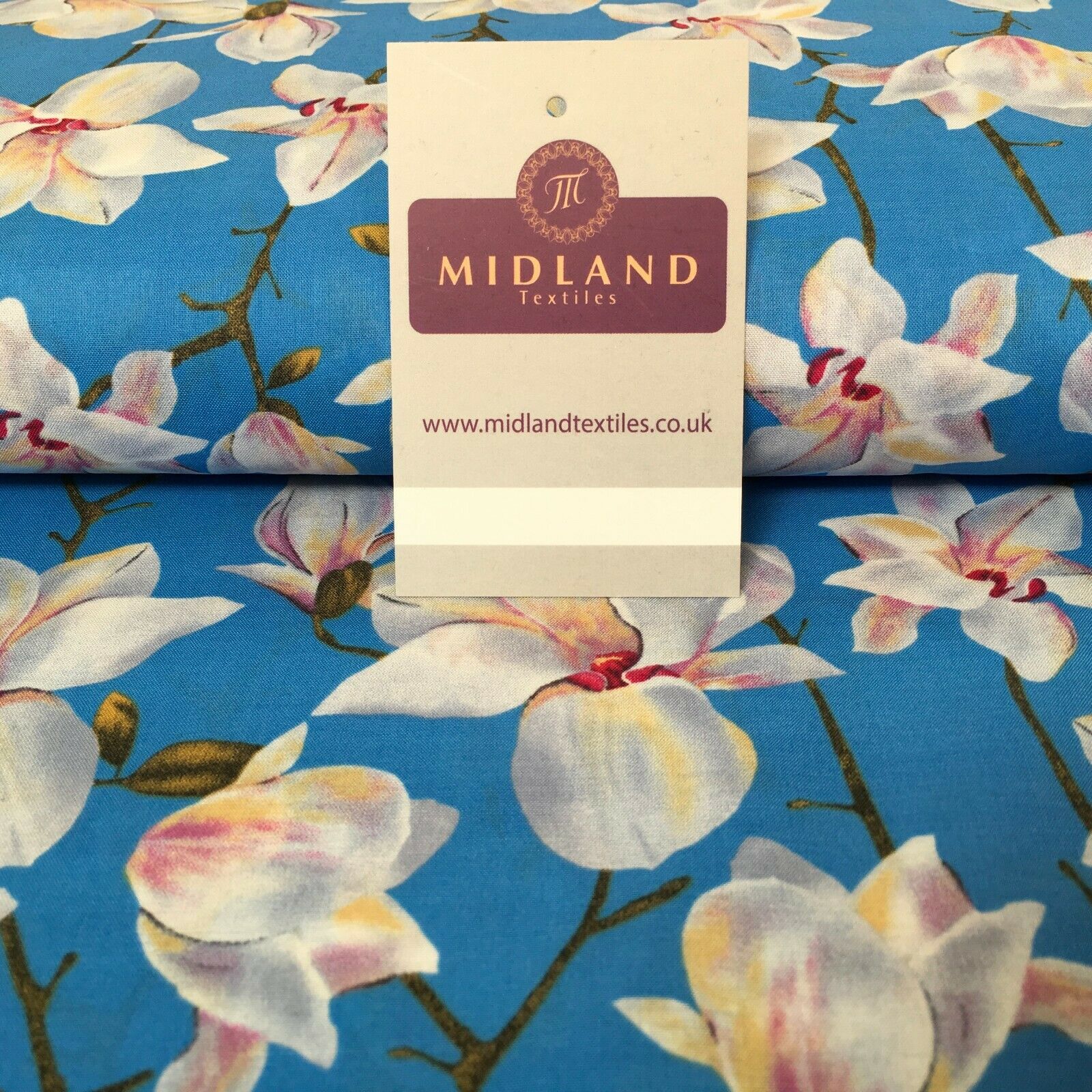 Floral Printed Cotton Lawn Dress Fabric 150cm MK1237 Mtex - Image 6