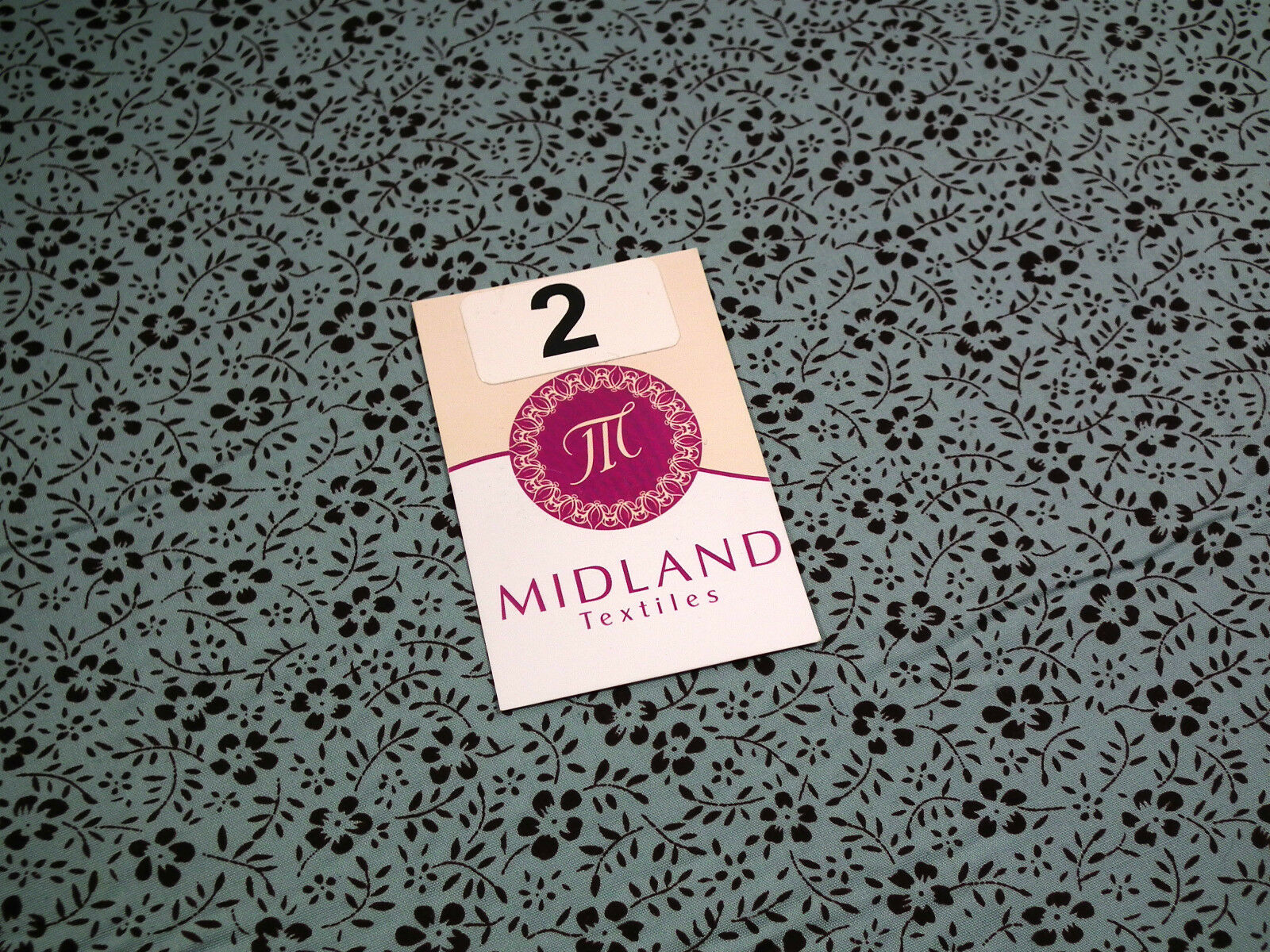 Floral Vintage flower leaves and stem print poly cotton 44" Wide M332 Mtex - Image 10