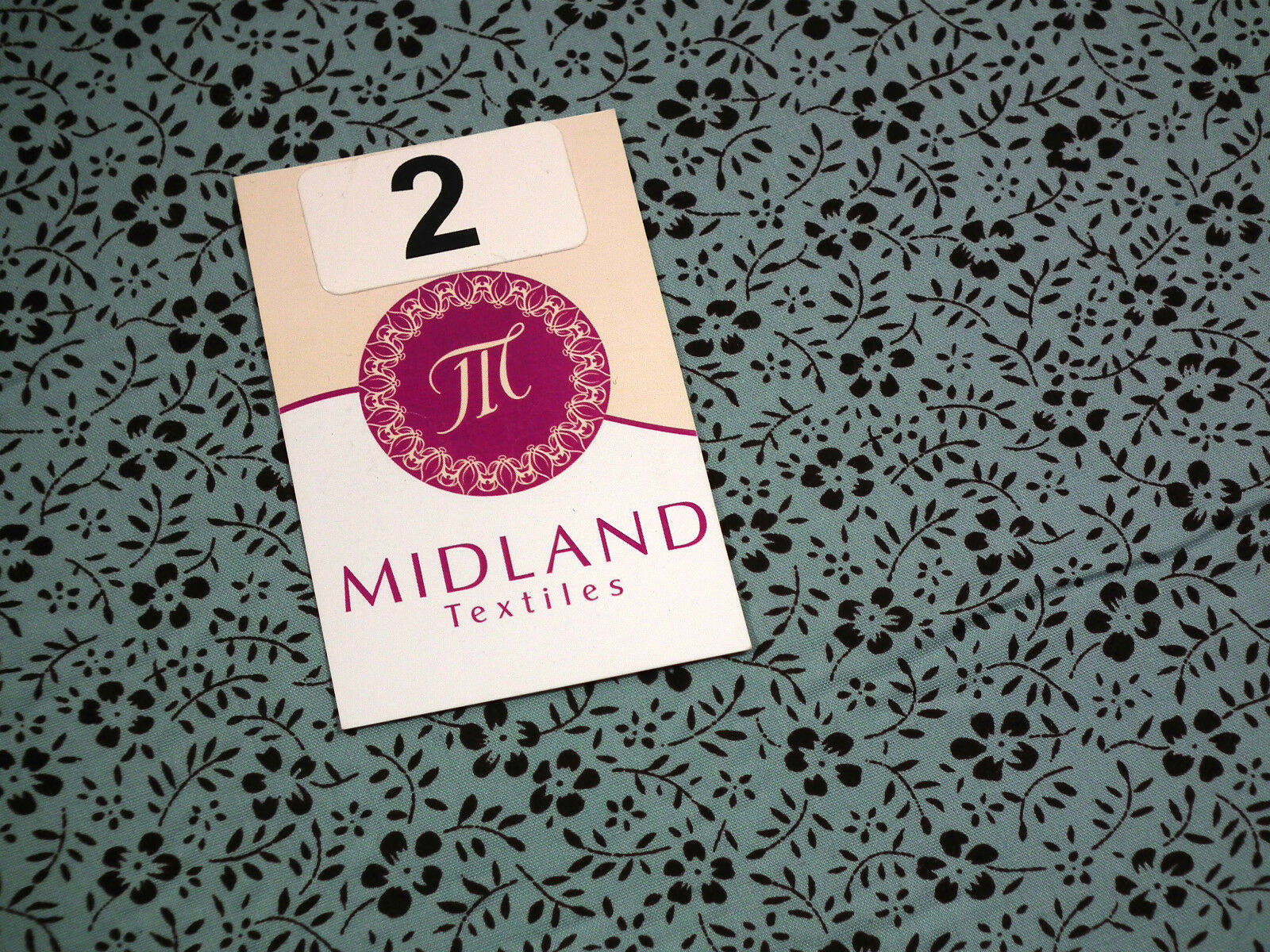 Floral Vintage flower leaves and stem print poly cotton 44" Wide M332 Mtex - Image 11