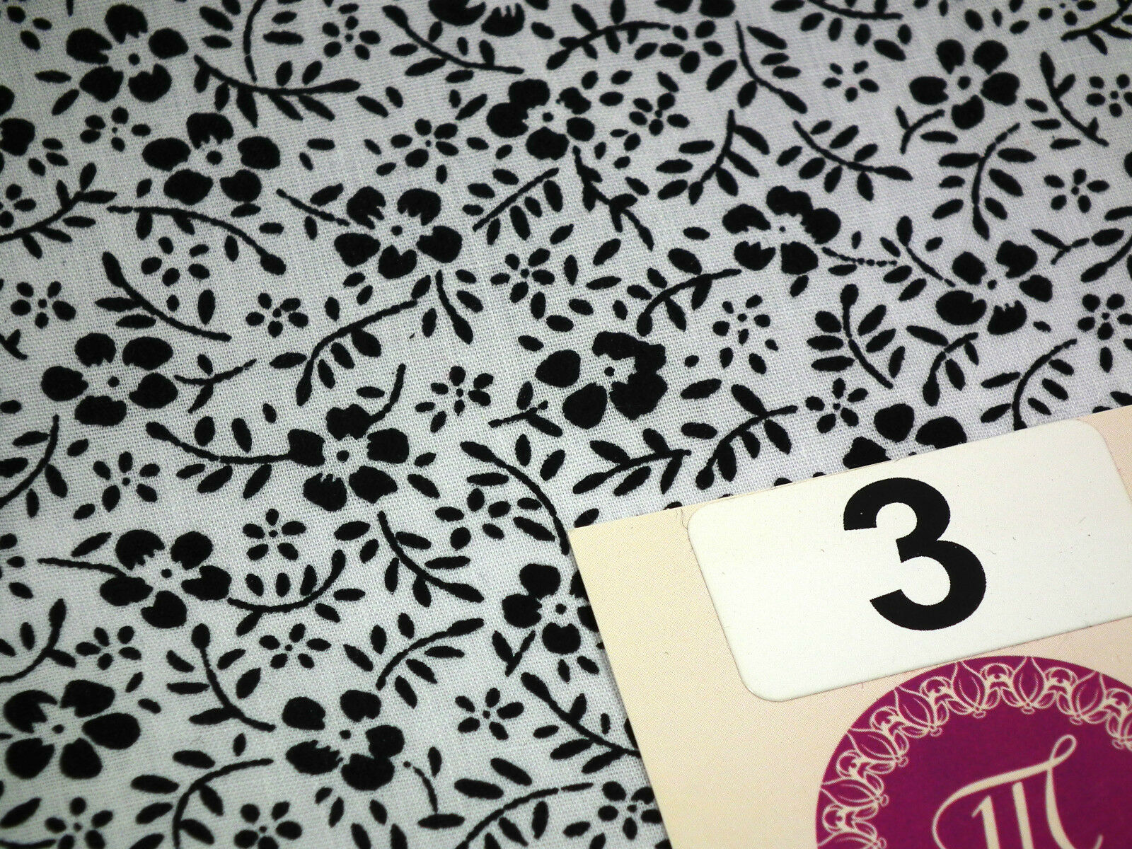 Floral Vintage flower leaves and stem print poly cotton 44" Wide M332 Mtex - Image 22