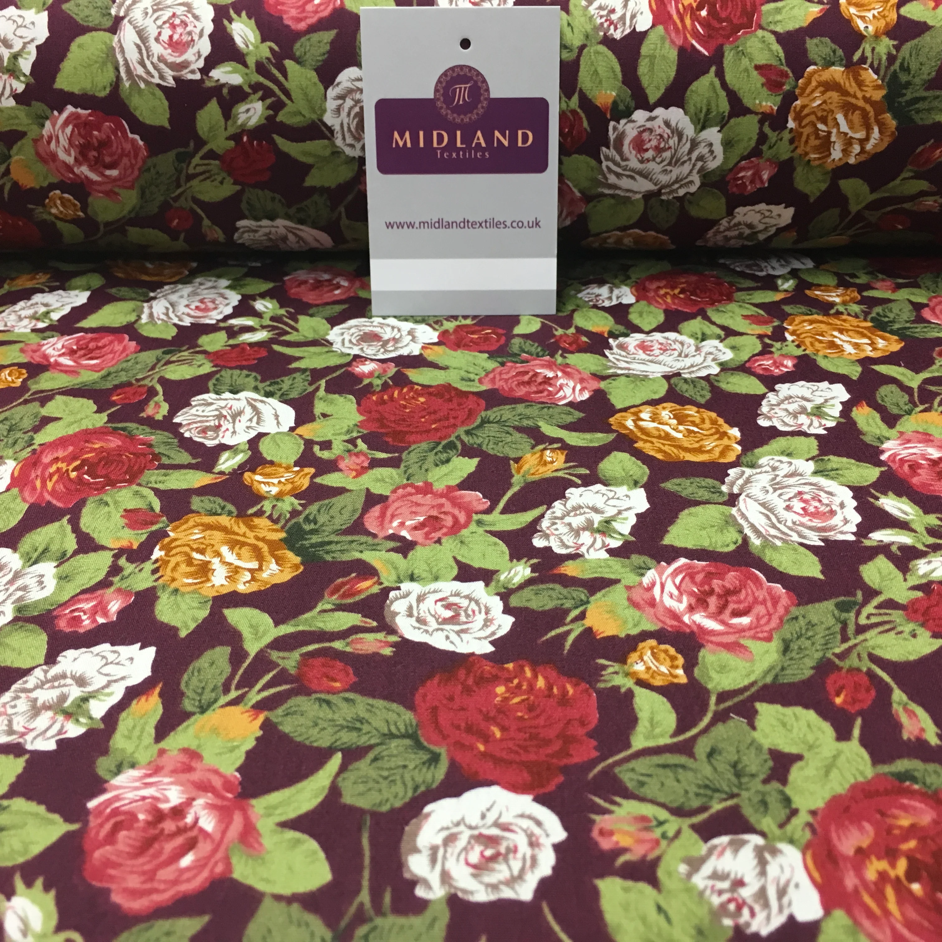 Floral Vintage Shabby Chic Printed 100% Cotton Fabric 58" Wide MA911 Mtex - Image 11