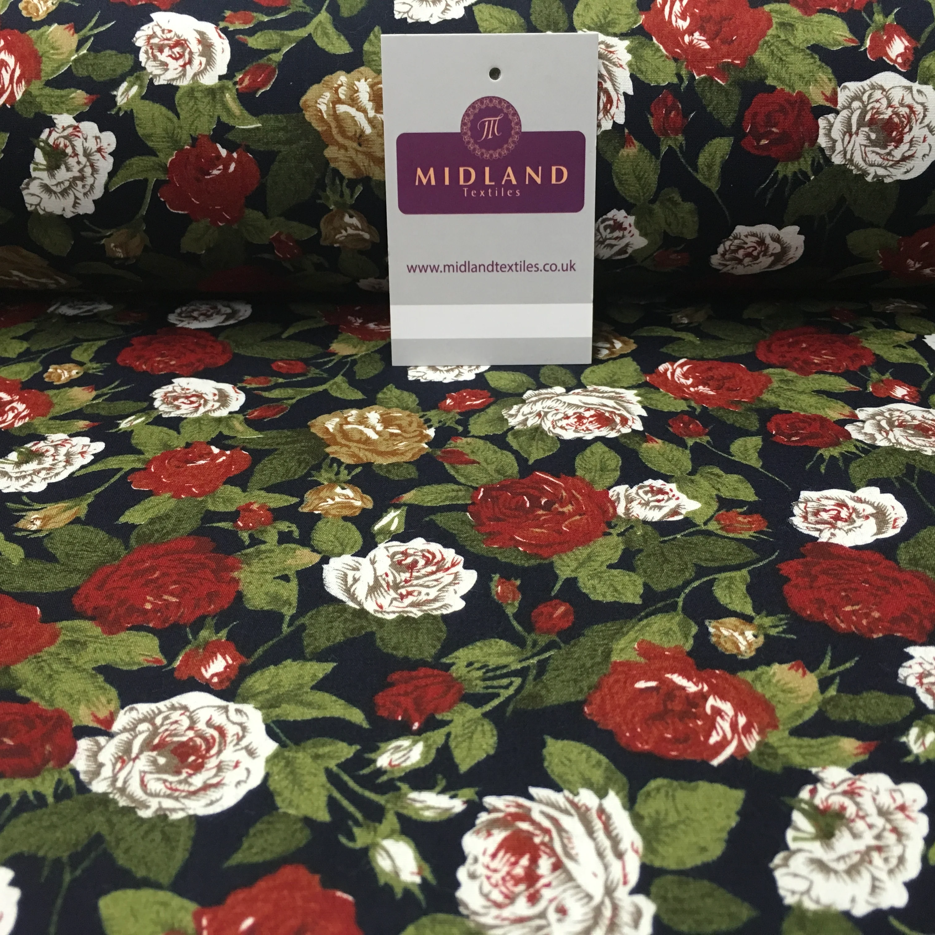 Floral Vintage Shabby Chic Printed 100% Cotton Fabric 58" Wide MA911 Mtex - Image 16