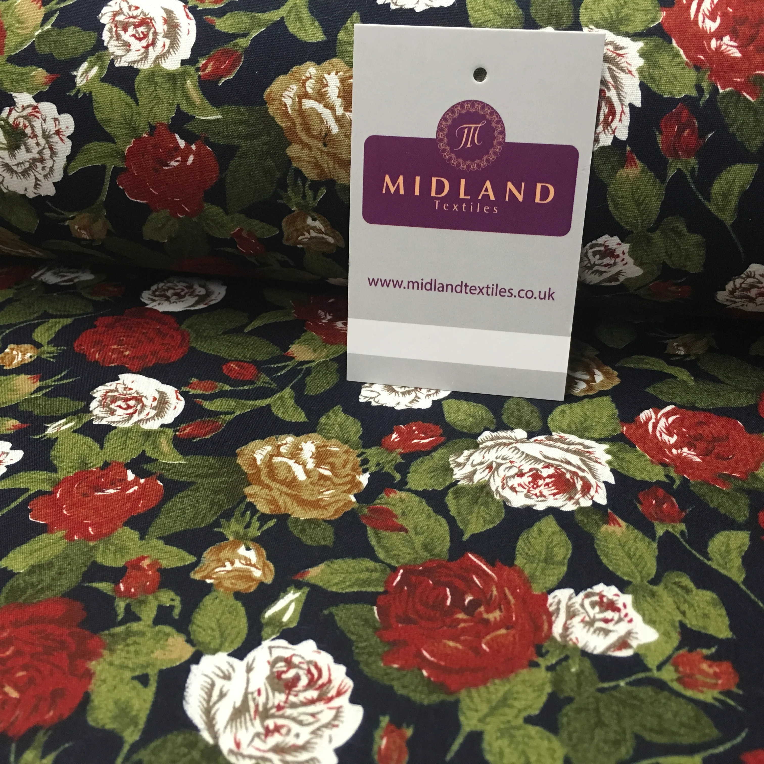 Floral Vintage Shabby Chic Printed 100% Cotton Fabric 58" Wide MA911 Mtex - Image 19