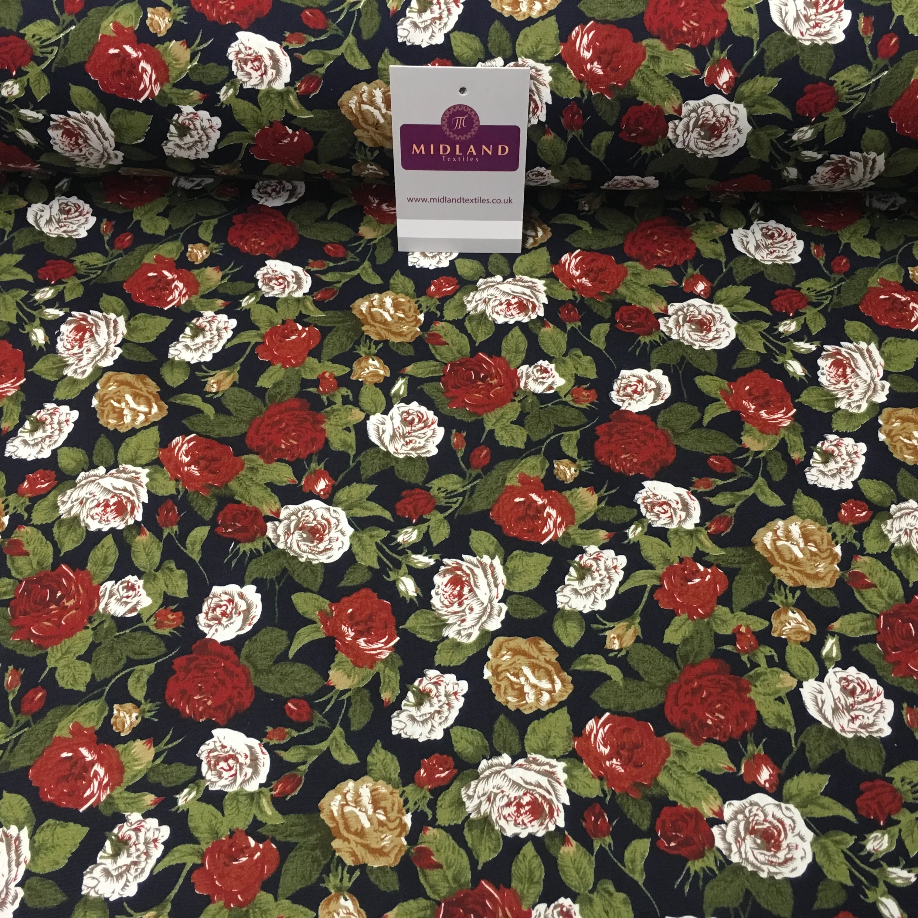 Floral Vintage Shabby Chic Printed 100% Cotton Fabric 58" Wide MA911 Mtex - Image 20