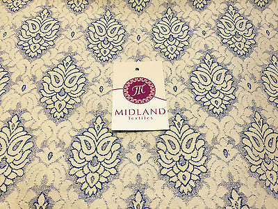 Indian Banarsi Floral Ornamental Motif Woven Brocade fabric 44" M242 Mtex - Image 12