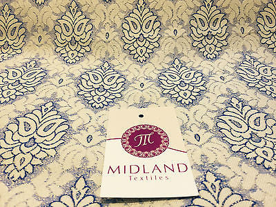 Indian Banarsi Floral Ornamental Motif Woven Brocade fabric 44" M242 Mtex - Image 13