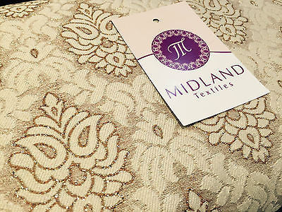 Indian Banarsi Floral Ornamental Motif Woven Brocade fabric 44" M242 Mtex - Image 23