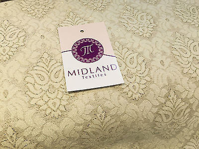 Indian Banarsi Floral Ornamental Motif Woven Brocade fabric 44" M242 Mtex - Image 25