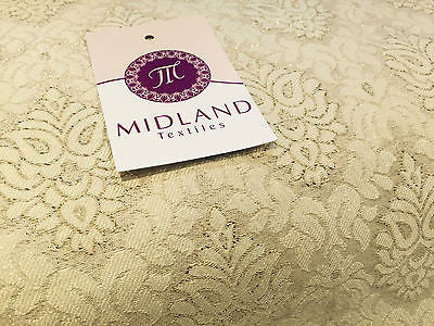 Indian Banarsi Floral Ornamental Motif Woven Brocade fabric 44" M242 Mtex - Image 26