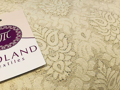 Indian Banarsi Floral Ornamental Motif Woven Brocade fabric 44" M242 Mtex - Image 28