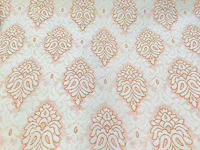 Indian Banarsi Floral Ornamental Motif Woven Brocade fabric 44" M242 Mtex - Image 8