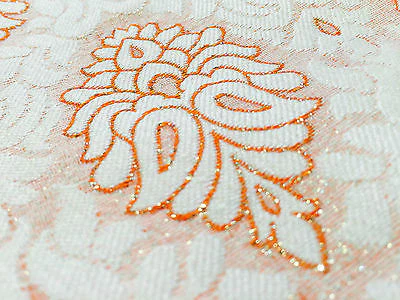 Indian Banarsi Floral Ornamental Motif Woven Brocade fabric 44" M242 Mtex - Image 9