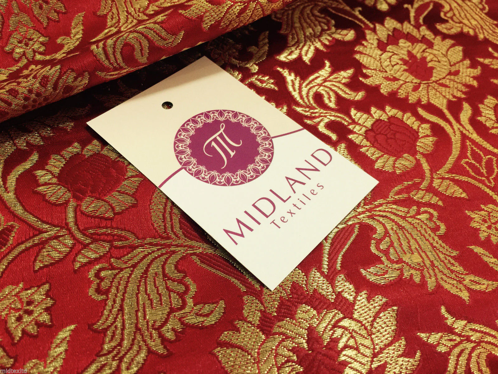 Indian Banarsi Gold Floral Faux Silk Brocade 43" Wide M245 Mtex - Image 11