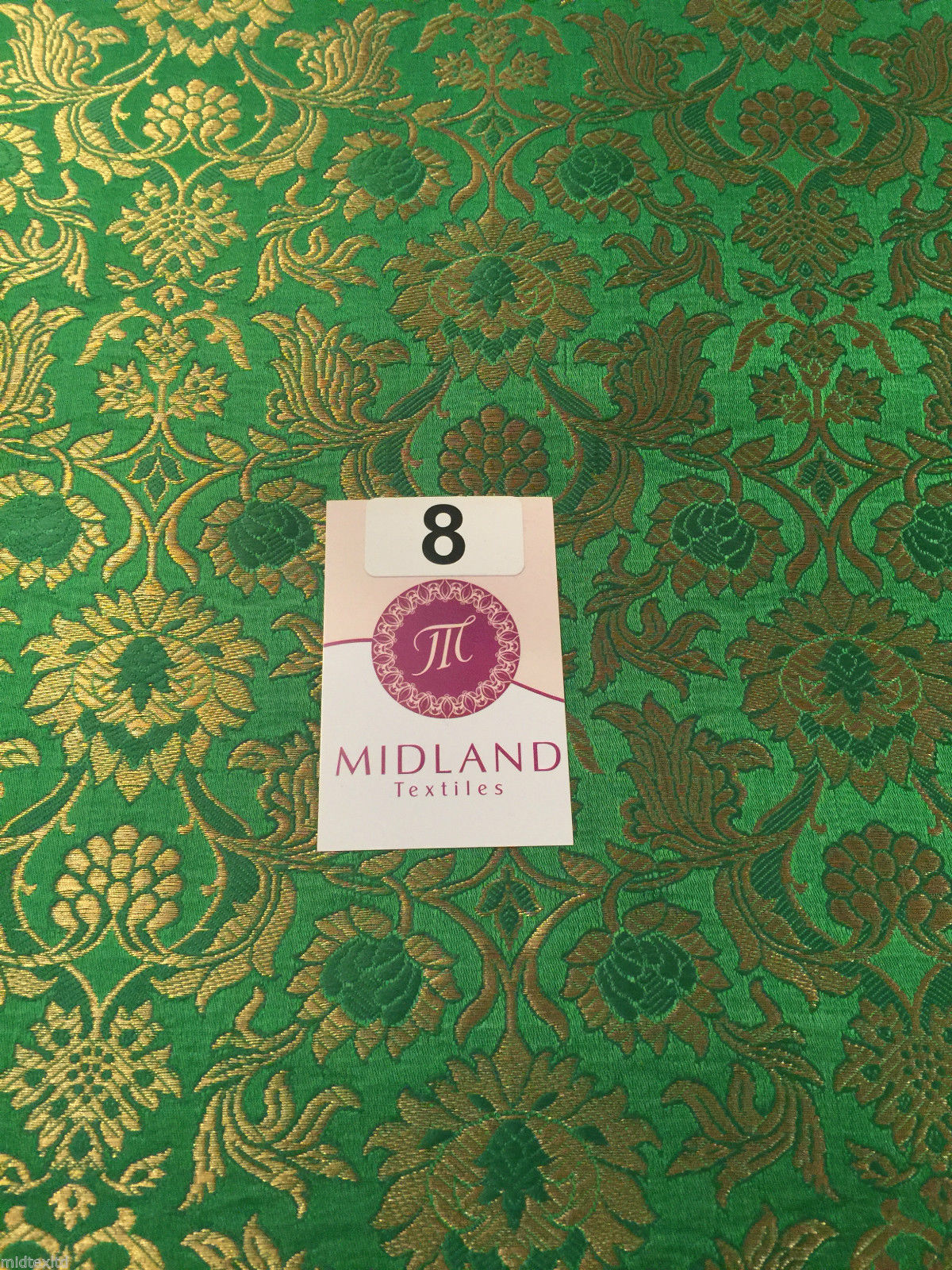 Indian Banarsi Gold Floral Faux Silk Brocade 43" Wide M245 Mtex - Image 26