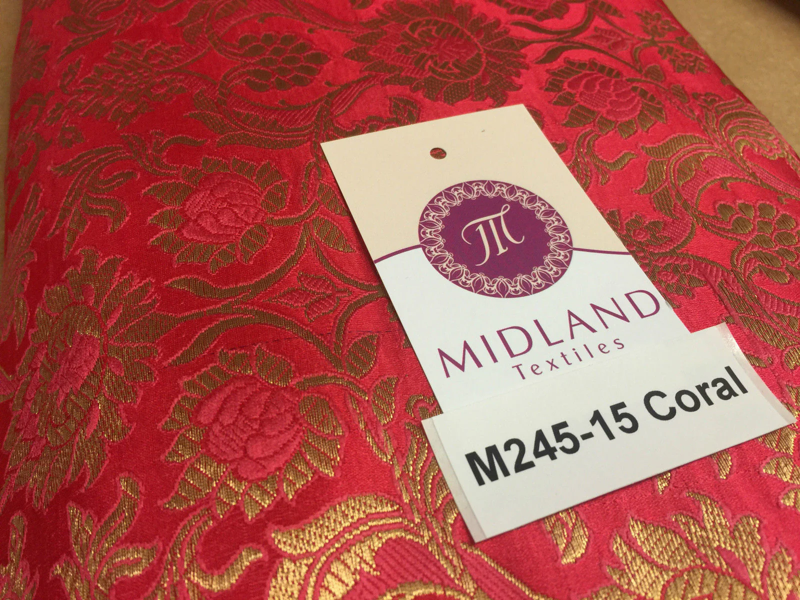 Indian Banarsi Gold Floral Faux Silk Brocade 43" Wide M245 Mtex - Image 48