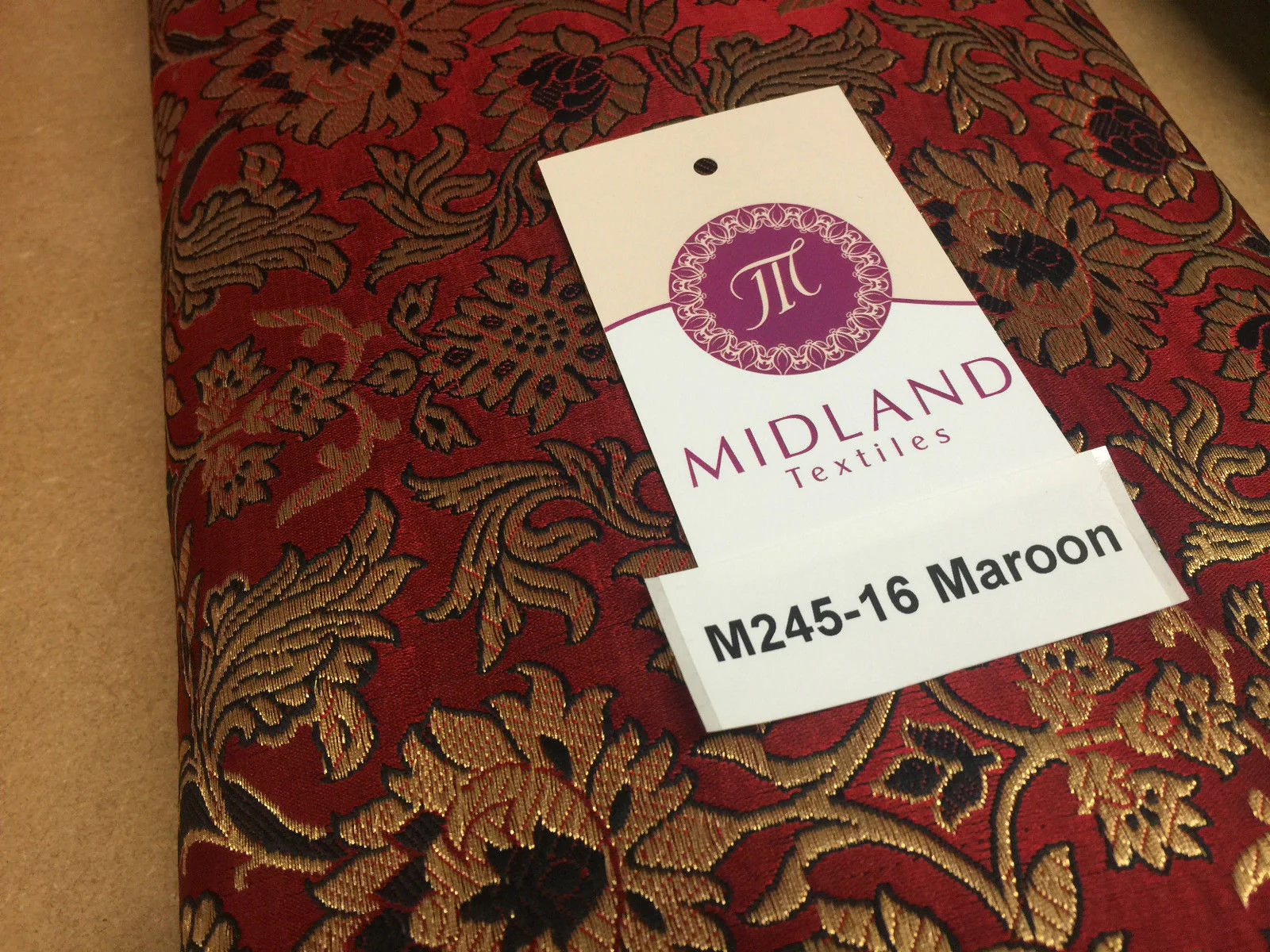 Indian Banarsi Gold Floral Faux Silk Brocade 43" Wide M245 Mtex - Image 49