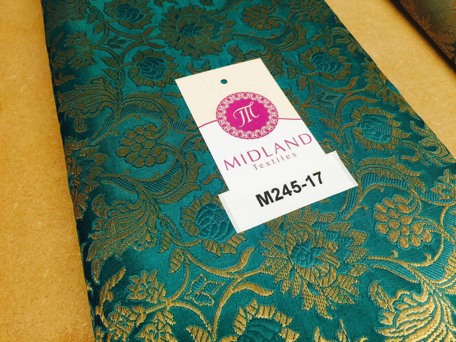 Indian Banarsi Gold Floral Faux Silk Brocade 43" Wide M245 Mtex - Image 52