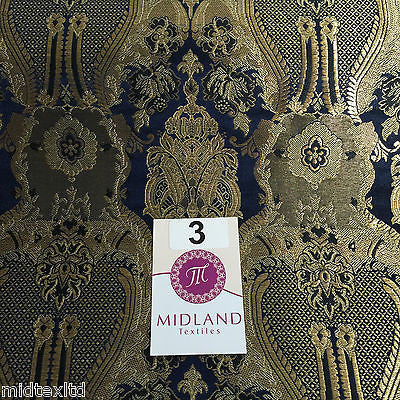 Indian Banarsi Gold Metallic Ornamental floral brocade fabric M373 Mtex 40" wide - Image 13