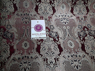 Indian Banarsi Gold Metallic Ornamental floral brocade fabric M373 Mtex 40" wide - Image 49