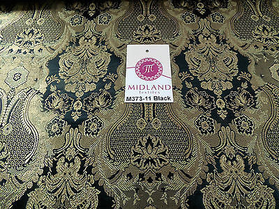 Indian Banarsi Gold Metallic Ornamental floral brocade fabric M373 Mtex 40" wide - Image 67