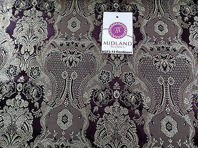 Indian Banarsi Gold Metallic Ornamental floral brocade fabric M373 Mtex 40" wide - Image 76