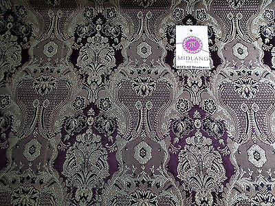 Indian Banarsi Gold Metallic Ornamental floral brocade fabric M373 Mtex 40" wide - Image 82